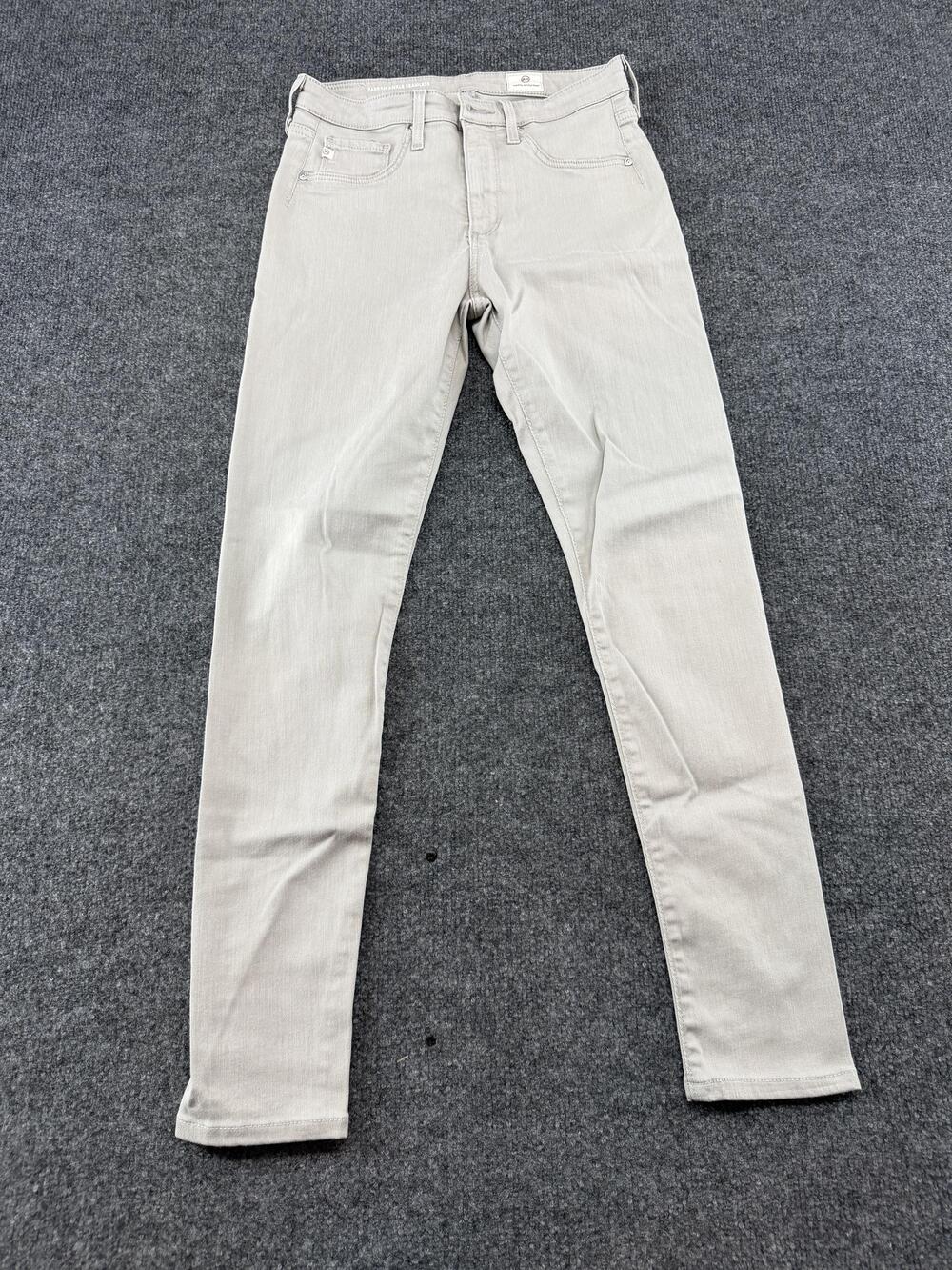 AG Adriano Goldschmied Farrah Ankle Jeans Womens 26R Light Gray High Rise Skinny